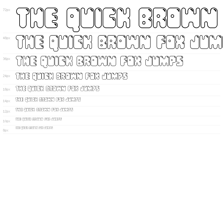 Bubble Butt Outline Regular Waterfall