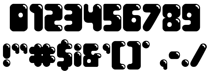 Bubble Butt Regular Font OTHER CHARS