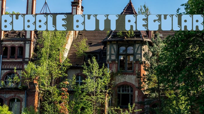 Bubble Butt Regular Font examples