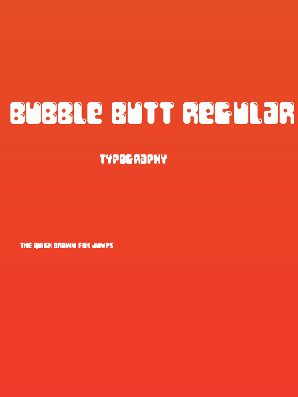 Bubble Butt Regular Poster