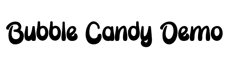 Bubble Candy Demo  Frei Schriftart Herunterladen