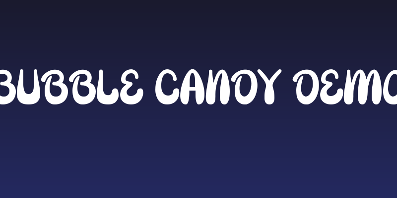 Bubble Candy Demo Social Header