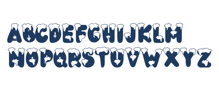 Bubble Christmas Uppercase