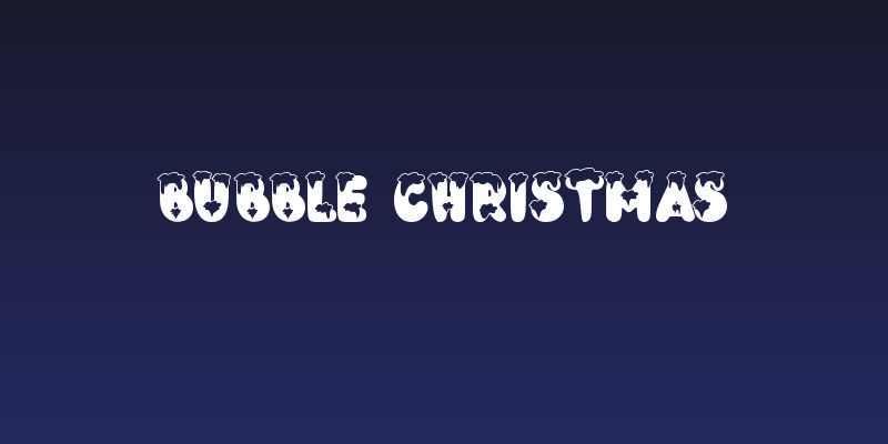 Bubble Christmas Social Header