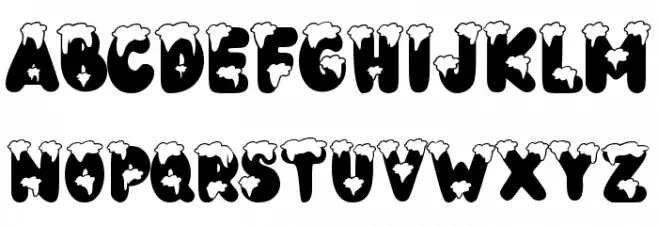 Bubble Christmas फ़ॉन्ट लोअरकेस