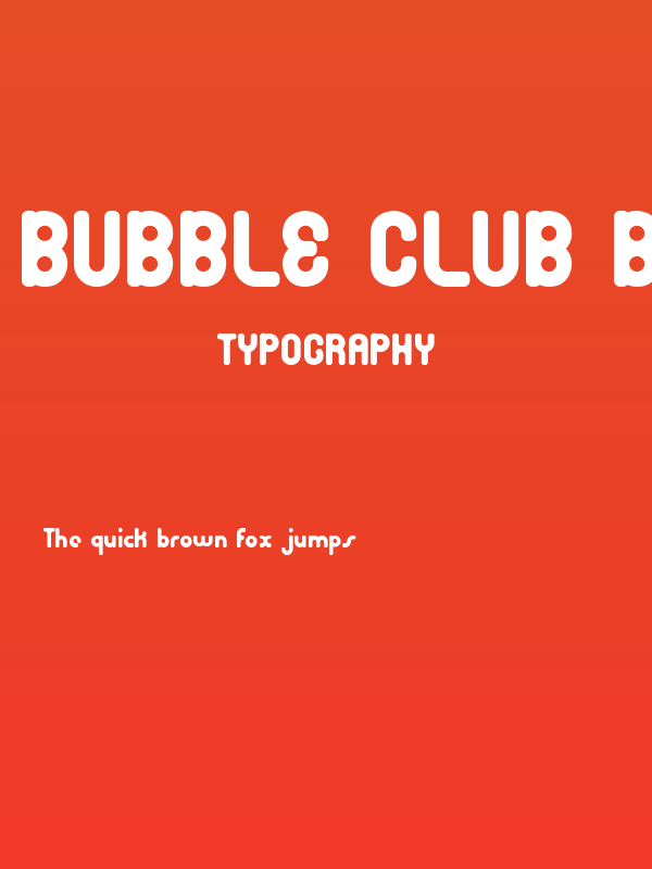 Bubble Club Bold Poster