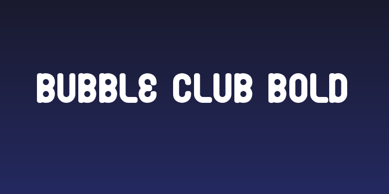 Bubble Club Bold Social Header