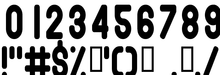 Bubble Club Condensed Font OTHER CHARS