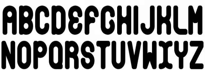 Bubble Club Condensed Schriftart Groß