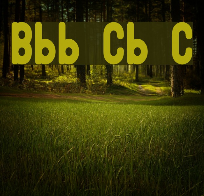 Bubble Club Condensed Font examples