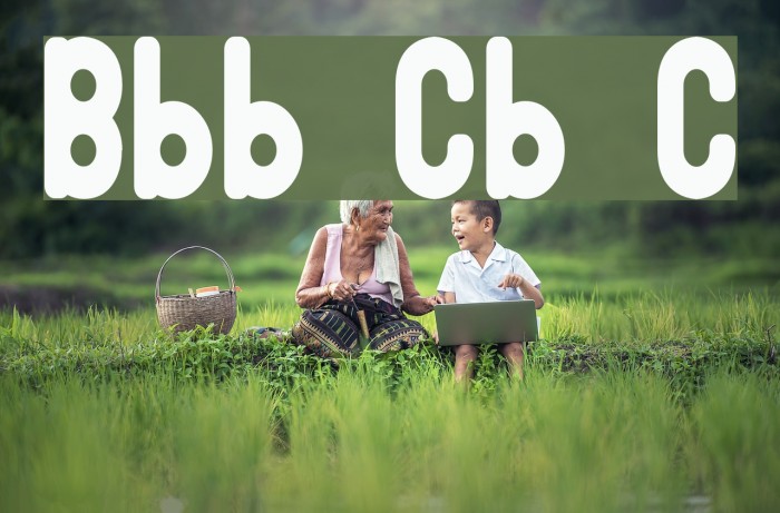 Bubble Club Condensed Font examples
