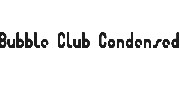 Bubble Club Condensed Logo