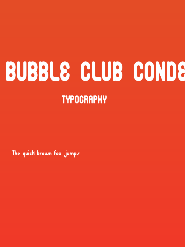 Bubble Club Condensed Poster