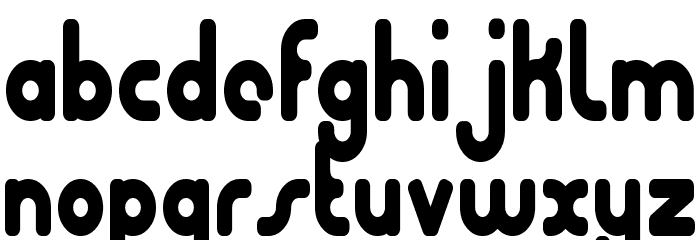 Bubble Club Condensed Font LOWERCASE
