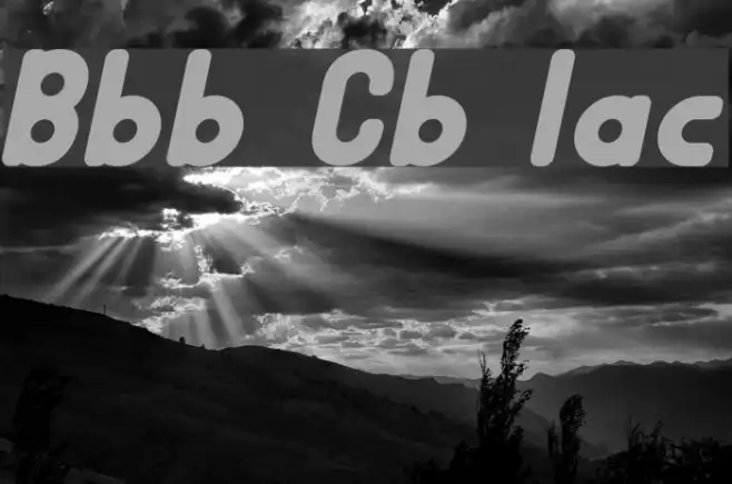 Bubble Club Italic Example 1