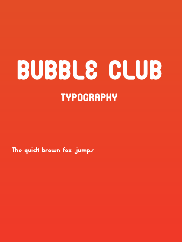 Bubble Club Poster