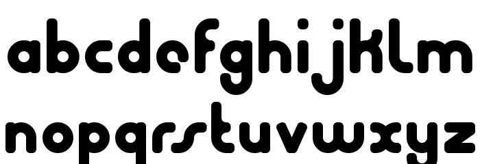 Bubble Club Font LOWERCASE