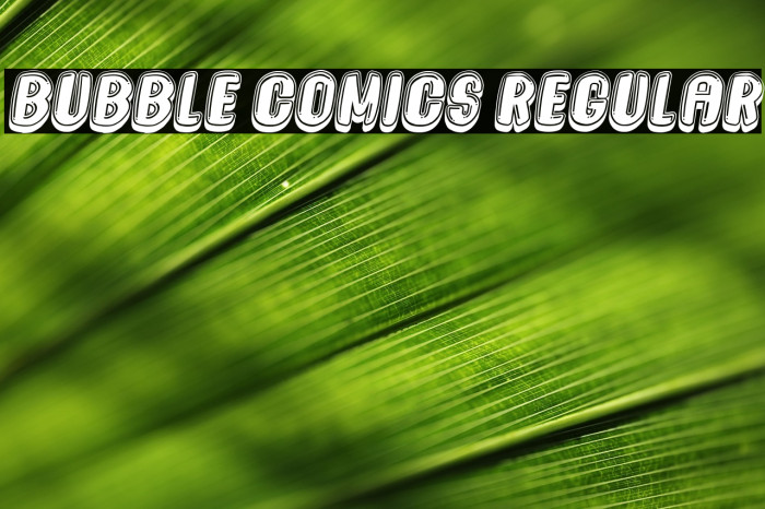 Bubble Comics Regular Example 3