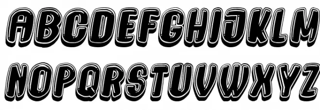 Bubble Comics Regular 字体 小写