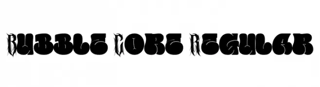 Bubble Core Regular  baixar fontes gratis