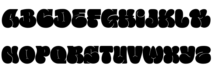 Bubble Core Regular Font LOWERCASE