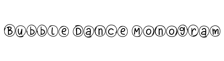 Bubble Dance Monogram नि: शुल्क फ़ॉन्ट्स डाउनलोड