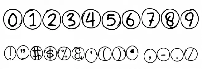 Bubble Dance Monogram Шрифта ДРУГИЕ символов