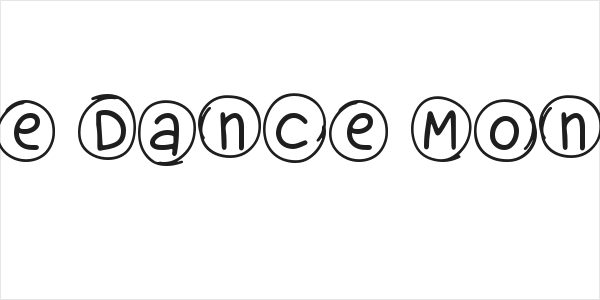 Bubble Dance Monogram Logo