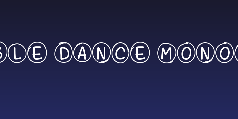 Bubble Dance Monogram Social Header