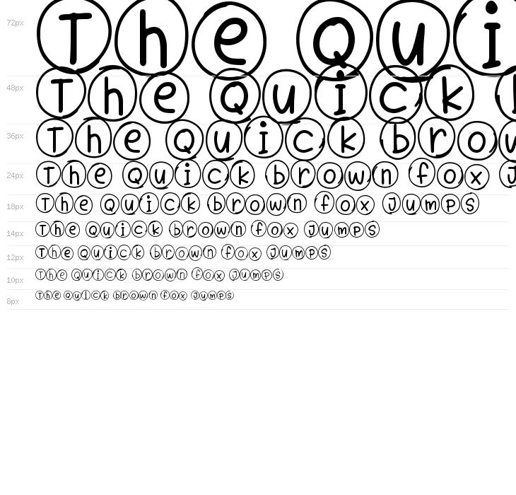 Bubble Dance Monogram Waterfall