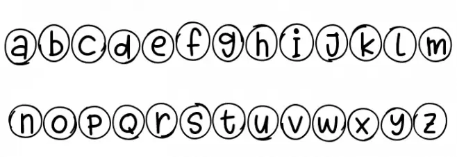 Bubble Dance Monogram Шрифта строчной