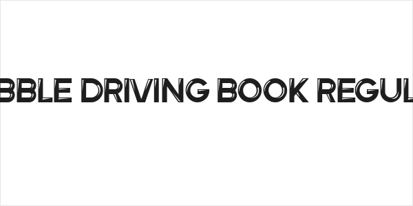 Bubble Driving Book Regular Logo