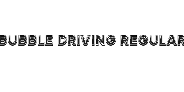 Bubble Driving Regular Logo