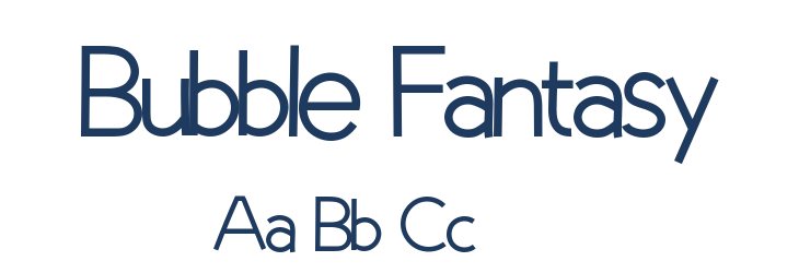 Bubble Fantasy Font Preview