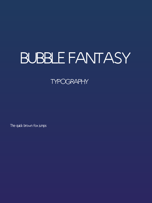 Bubble Fantasy Poster