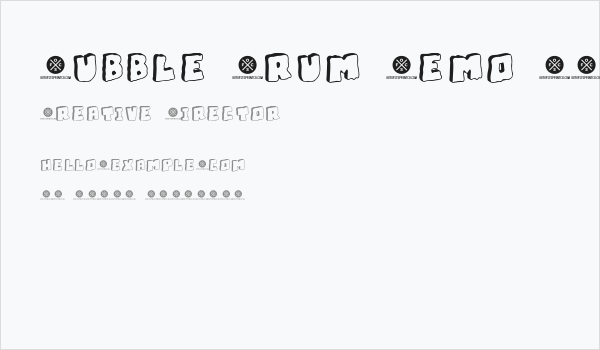 Bubble Frum Demo 3D Business Card