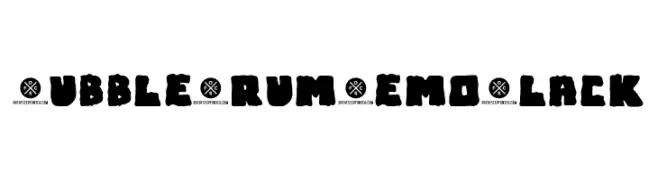 Bubble Frum Demo Black  नि: शुल्क फ़ॉन्ट्स डाउनलोड