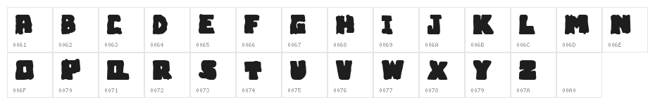 Bubble Frum Demo Black Character Map