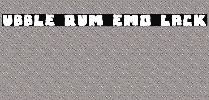 Bubble Frum Demo Black フォント examples