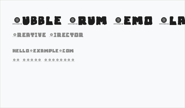 Bubble Frum Demo Black Business Card