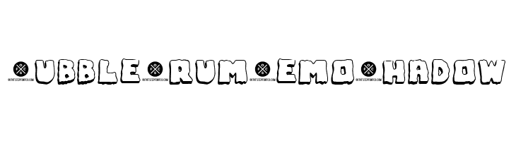 Bubble Frum Demo Shadow  Fuentes Gratis Descargar