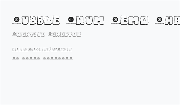 Bubble Frum Demo Shadow Business Card