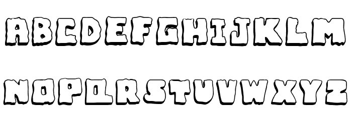 Bubble Frum Demo Shadow Font LOWERCASE