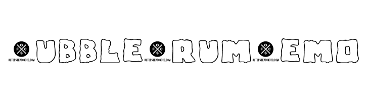 Bubble Frum Demo フォント