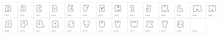 Bubble Frum Demo Character Map