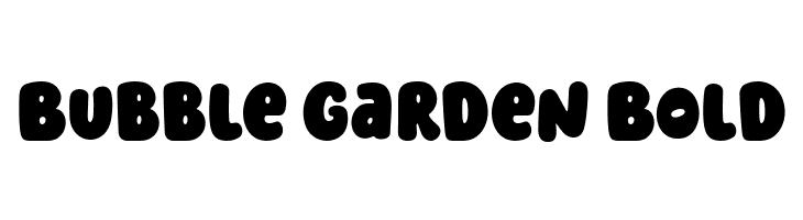 Bubble Garden Bold  フリーフォントのダウンロード