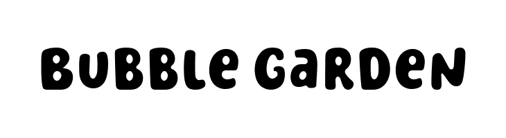 Bubble Garden  フリーフォントのダウンロード