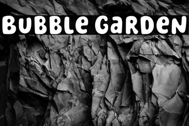 Bubble Garden Font examples