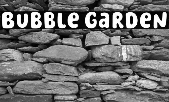 Bubble Garden Font examples