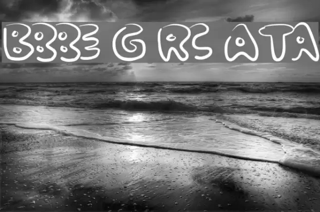 Bubble Gum Rock ATrial Schriftart examples